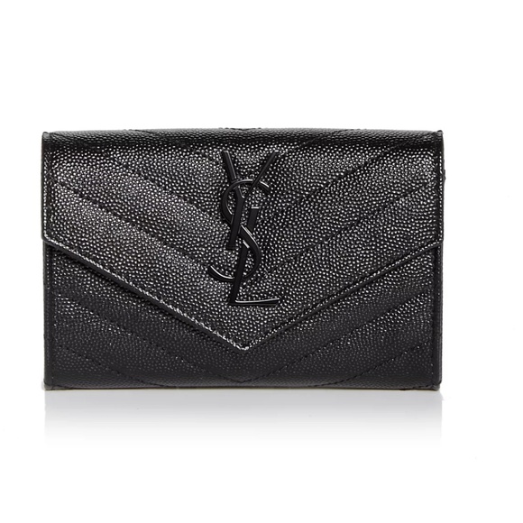 YSL Black Leather Wallet - Picture 1 of 4